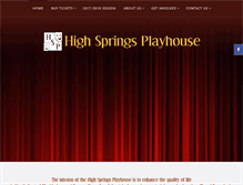 Tablet Screenshot of highspringsplayhouse.com